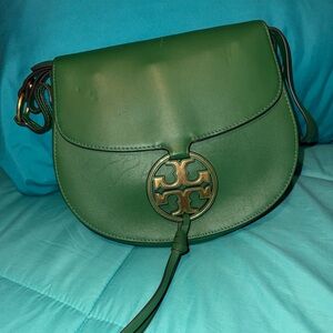 Tory Burch Emerald Green Crossbody Bag